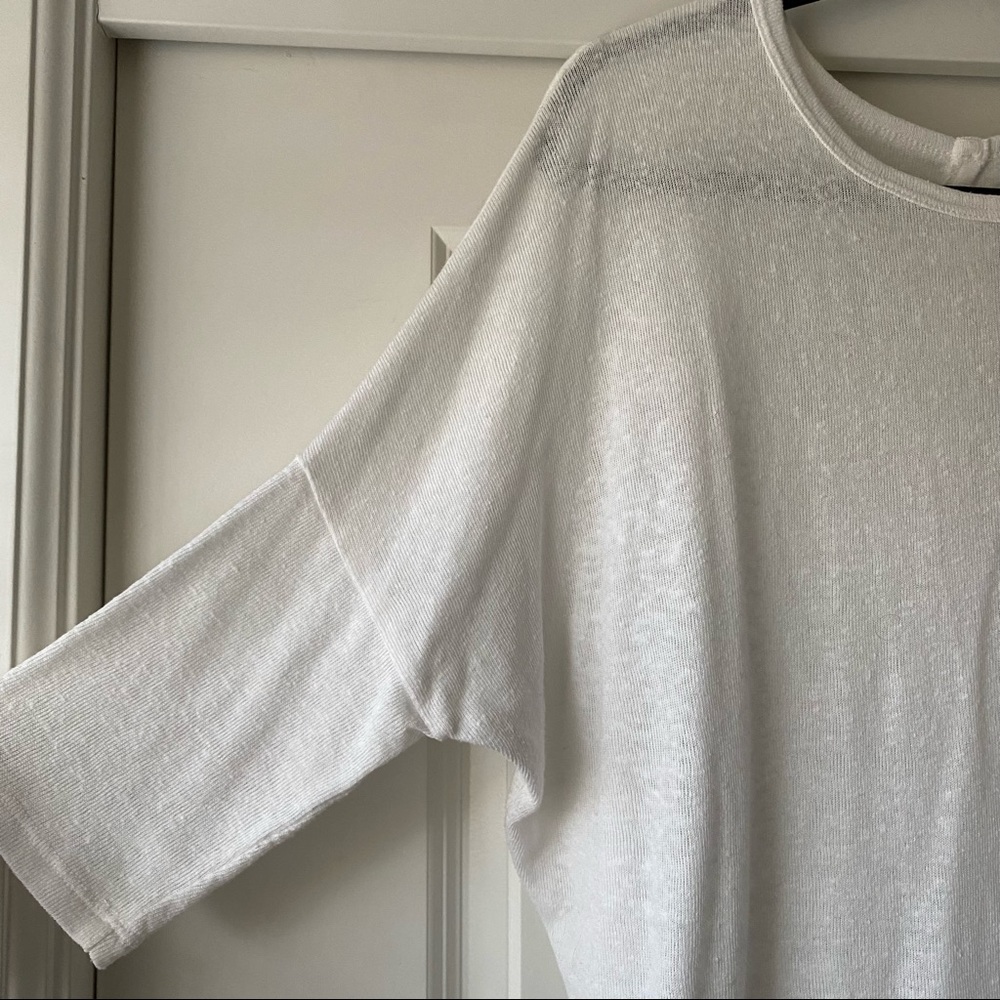 Forever 21 white 3/4 length sweater